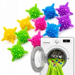 Magische Was- en Droogballen - 10 stuks voor zachtere kleding — thumbnail 1