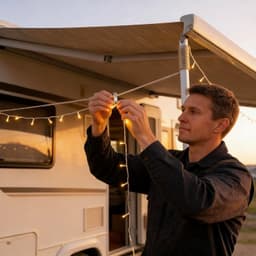 20 meter waslijn, met kunststof gecoate stalen metalen kern, waslijn om buiten op te hangen, robuuste outdoor-waslijn, robuust, draagbaar voor gebruik binnen en buiten — thumbnail 5