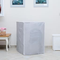 Afdekking voor wasmachine en wasdroger voor binnen, waterdichte afdekking met ritssluiting, stofbescherming, voor gebruik binnenshuis, 65 x 55 x 85 cm — thumbnail 4