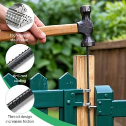 SnelShoppen - 10 Sterke Grondankers 40 cm - Stalen Grondankers, J-haak Ontwerp, Roestvrij, Duurzaam voor Tent, Camping, Tuin en Buiten gebruik — thumbnail 3