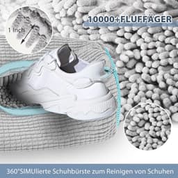 Waszak, multifunctioneel, herbruikbaar, voor alle soorten schoenen en maten, beschermt zowel schoenen als wasmachine (grijs) — thumbnail 3