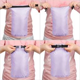 6 stuks waterdichte droogzakken, licht, luchtdicht, set van 20, 15, 10, 8, 5 en 3 l, met lange verstelbare schouderriem voor kajakken, Macaronkleur, 20 L, 15 L, 10 L, 8 L, 5 L, 3 L, / — thumbnail 2