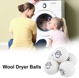Wool Dryer Balls, vilten ballen voor droger, drogerballen van natuurlijke wol, 6 stuks drogerballen voor wasdroger - ShopVlot — thumbnail 4