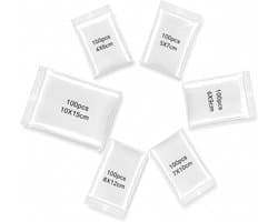Plastic Zakjes met Ritssluiting - Transparant - 6 x 9 cm - Herbruikbare Sluitzakken - Voor Kantoor en Hobby