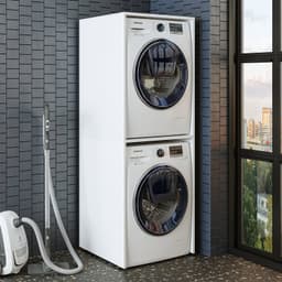 Roomart DUO-II Wasmachine Ombouwkast 67x176 cm - voor 2 Apparaten boven elkaar - Wit — thumbnail 1