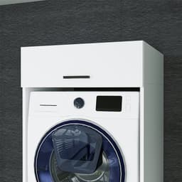 Roomart Opzetkast voor Wasmachine Ombouwkast 67x22 cm - Opzetkast met Lade - Wit — thumbnail 2