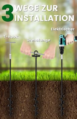 Grondankers voor zware belasting, 4 stuks (65 cm), trampoline-grondanker voor tuin, schuur - ShopVlot — thumbnail 4