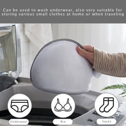 Wasnet 3 Stuks - Beha-Wasnet voor Wasmachine - Waterdoorlatend Net - Polyester - Ademend - Bescherming Beha - Waszak — thumbnail 4