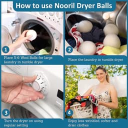 Solidchoice - Set van 6 Wol Droogballen voor de Droogtrommel — thumbnail 3