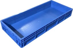 Opvangbak Rechthoekig - Lekkage Bak - Planten Binnen - Extra Stevig HDPE - 60x40x12cm - Blauw — thumbnail 1