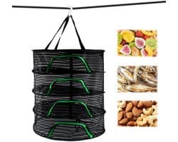 Droognet Kruiden - Planten Droger - Planten Drogen - Ademend Mesh - 40x40x40 cm - Zwart