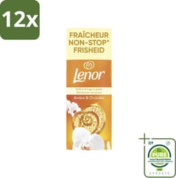 Lenor – Geurbooster – Amber & Orchidee – 12 Wasbeurten – 155 g - Voordeelverpakking - 12 stuks - Geurparels - Wasgeur — thumbnail 1