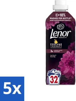 5 x Lenor – Wasverzachter – Lotus Flower & Diamond Figs – 32 Wasbeurten – 675 ml - Voordeelverpakking - 5 stuks — thumbnail 1