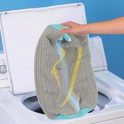 Herbruikbare Schoenenwaszak met Rits voor Sneakers, Hardloopschoenen en Speelgoed - Ideaal voor Efficiënte Schoenreiniging en Bescherming tijdens het Wassen — thumbnail 4