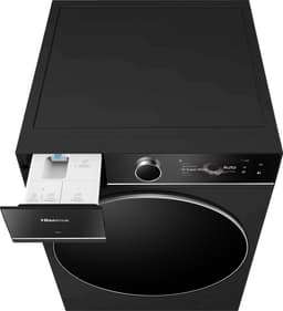 Hisense wasmachine WF7I1248BBR/BLX - 12 kg - 1400 Toeren - Energieklasse A - AutoDose - Stoomfunctie - Zeer Stil 70 dB - Wifi ConnectLife App Bediening - Voorlader - Zwart - Trommelverlichting — thumbnail 5