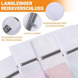 Wasnet voor Wasmachine - Polyester - 6 Stuks - Verbeterde Bescherming - Voor Diverse Kleding — thumbnail 4