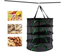 Droognet Kruiden - Kruidendroger Net - Planten Drogen - Ademend Mesh - 40x40x40 cm - Zwart