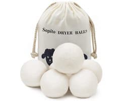 Solidchoice - Set van 6 Herbruikbare Wol Droogballen voor de Wasdroger