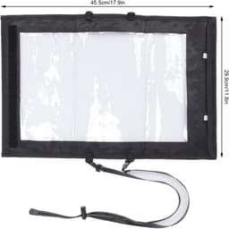Tas Pouch Case voor Kaart, Transparante Kaart Opbergtas Waterdichte Opvouwbare Opbergtas voor Buiten Wandelen Camping — thumbnail 4