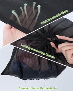 Waszakken voor wasmachine 50 x 60 cm - Set van 2 - Fijn gaas - Ideaal voor delicate was - SnelShoppen — thumbnail 3