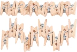 Houten Wasknijpers - Mini Knijpers - Knutselen en Decoreren - Stevig Populierenhout - 100 stuks - Niet gespecificeerd — thumbnail 3
