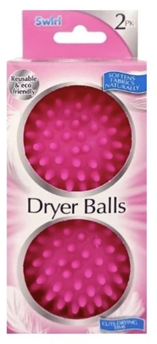 Swirl Dryer Balls - Wasmachine en Droger Accessoires - 2 Stuks, Verbetert Drogen en Vermindert Kreukels — afbeelding 1