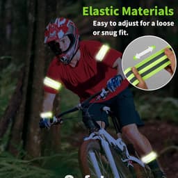 Reflecterende riem voor outdoor jogging en hardlopen - Set reflectorriemen met reflecterende armbanden — thumbnail 4