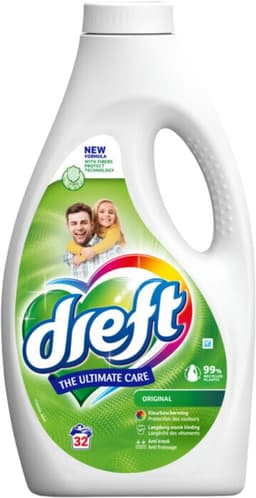 Dreft Vloeibaar Wasmiddel Origineel 32 Wasbeurten 1,4 liter - 1 stuk — thumbnail 2