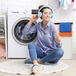 Wasmand - 95 l - 2 vakken - bamboe - zwart — thumbnail 4