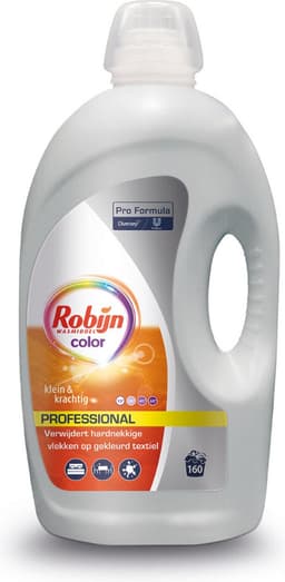 Robijn Professional Vloeibaar Wasmiddel Klein & Krachtig Gekleurde Was 160 Wasbeurten Pro Formula - 4,32 liter — thumbnail 1