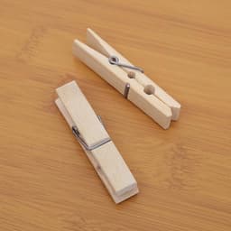 20 Stuks Bamboe Wasknijpers met Veer, Winddichte Kledingknijpers voor Droogrekken, Balkon en Creatieve Projecten — thumbnail 3