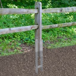 Paalanker - Grondanker H-anker - Houtconstructie Bouwen - Stabiele Verbinding - 10 stuks 600mm - Zwart — thumbnail 2