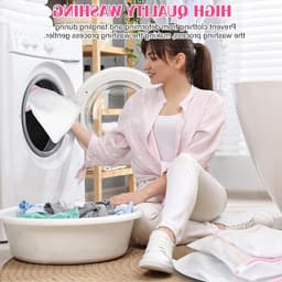 Set van 9 wasnetten voor de wasmachine, herbruikbaar voor het voorkomen van vervorming en kreukels, ideaal voor het scheiden van kleding, ondergoed en schoenen — thumbnail 2