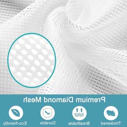 Set van 2 Wasnetten voor Wasmachine, Waszakken 40 x 50 cm, Klein, Herbruikbaar, Bescherming tegen Vervorming en Vouwen van Kleding, Ideaal voor Delicate Was — thumbnail 5