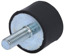 Dailygoods- Schokdemper Rubber - Trillingsdempers - Silent Block Isolator - Cilindrische Beugels - Pack van 4 - Zwart/Zilver - Trillingsdemper — thumbnail 5