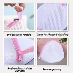 Dailygoods- Wasnet - Wasnet voor wasmachine - Waszak voor beha's - Waszakken voor wasgoed - 3 Stuks - Roestvrij staal rits - Duurzaam polyester — thumbnail 5