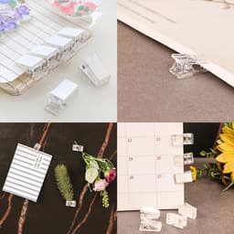 Dailygoods- Kunststof Clips 70 Stuks - Dubbelzijdige Veerklemmen - Transparante Klemmen - Lichtgewicht - Voor Foto's/Sjaals - Duurzaam en Sterk — thumbnail 5