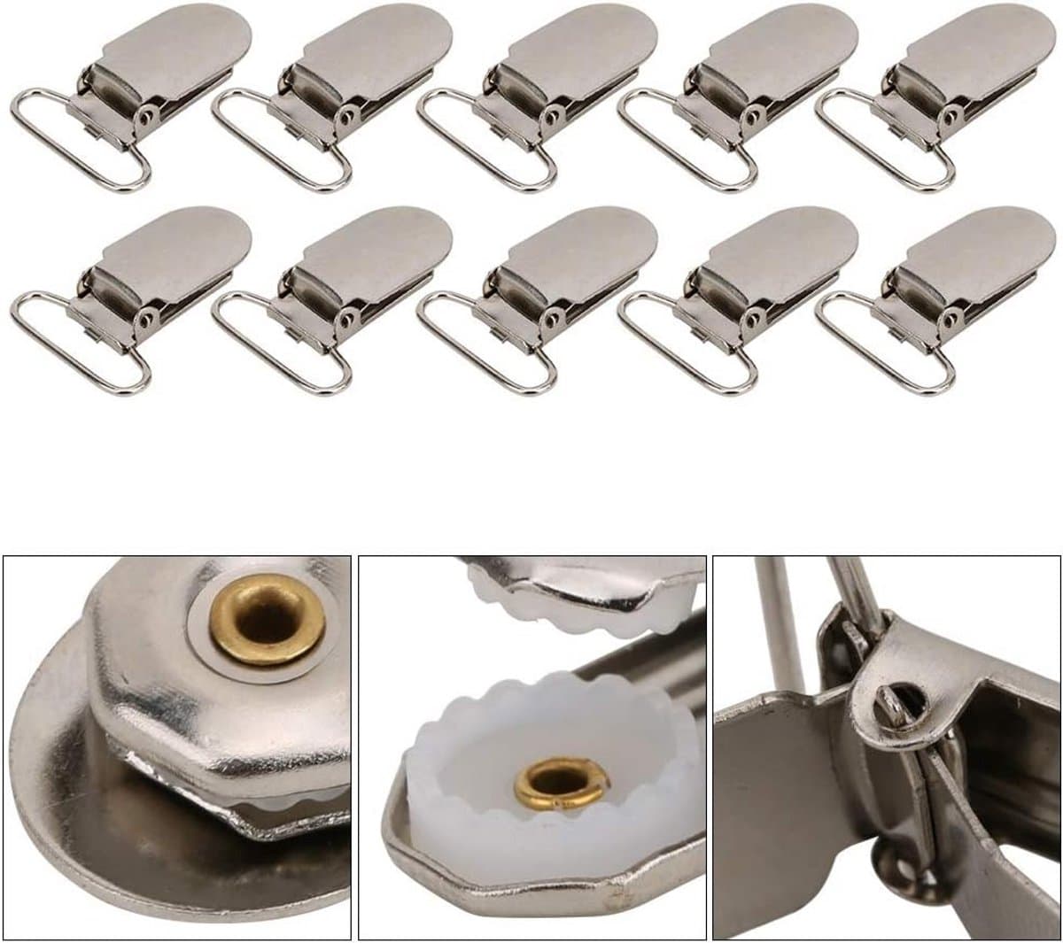 Metalen Clips - Klemmetjes Decoratie - Kleding Versieren - Fijne Afwerking - 20 Stuks - Metaal — afbeelding 1