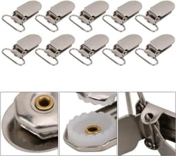 Metalen Clips - Klemmetjes Decoratie - Kleding Versieren - Fijne Afwerking - 20 Stuks - Metaal — thumbnail 1