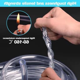 Flexibele Siliconen Slang 3m - 6mm ID x 8mm OD, Transparante Voedselveilige Slangen voor Water, Lucht en Olie Transport — thumbnail 4