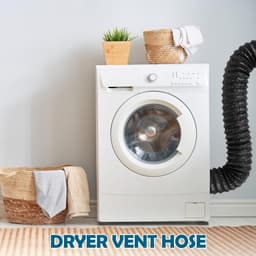 Flexibele PVC Aluminium Drain Hose - Diameter 100 mm - Air Conditioning Hose Extension met 2 RVS Slangenklemmen - Afvoerslang voor Afzuigkap en Wasdroger — thumbnail 4