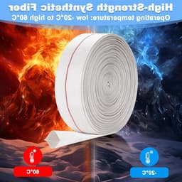 Robuuste 32mm PVC Slang met Klemmen voor Wateroverdracht en Afvoer, Geschikt voor Dompelpompen en Vuilwaterpompen, 10 Meter Lang en Duurzaam — thumbnail 5