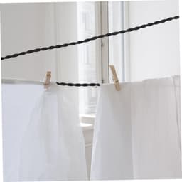 Waslijn Camping - Reiswaslijn Kledinglijn - Kleding Drogen - Antislip Elastisch - 2 stuks - Zwart — thumbnail 2