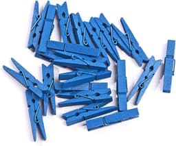 Houten Clips - Memo Pinnen - Decoratie Maken - Natuurlijke Kleuren - 20 Stuks - Houtkleurig — thumbnail 5