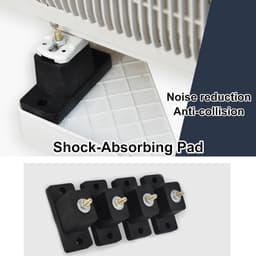 Airco Ondersteuning - Condensor Frame - Apparaat Stabiliseren - Verstelbaar & Trillingsdempend - 50 x 42 x 45 cm - Grijs — thumbnail 3