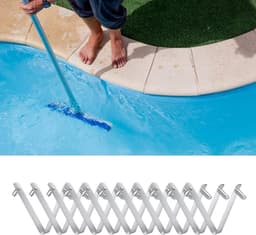 Poolborstel Klemmen - Dubbele Pin Clips - Dagelijks Onderhoud - Roestvrij Staal - 10 Stuks - Zilverkleurig — thumbnail 5