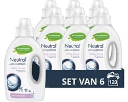 Neutral - Vloeibaar Wasmiddel Wol & Fijn 20 Wasbeurten - 6 x 1 liter - Voordeelverpakking