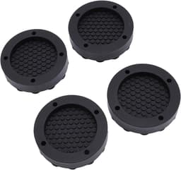 Wasmachine Trillingsdempers - Antislip Absorptiepads - Geluidsreductie - Krachtige Zuignap - 16x12x4cm - Zwart — thumbnail 1