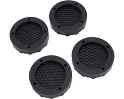 Wasmachine Trillingsdempers - Antislip Absorptiepads - Geluidsreductie - Krachtige Zuignap - 16x12x4cm - Zwart