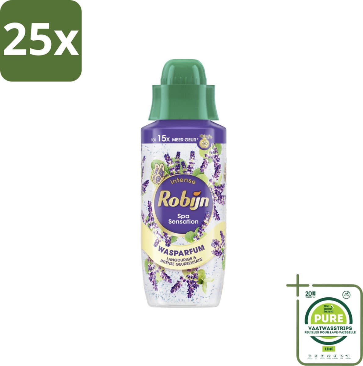 25 x Robijn Wasparfum Spa Sensation 324 ml - Grootverpakking - Wasparfum - Geur - Wasmiddel - Spa Geur - Natuurlijke Geur — afbeelding 1
